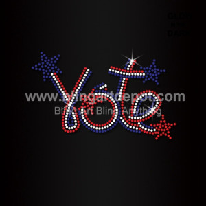 Iron On Letters Vote Rhinestone Transfers